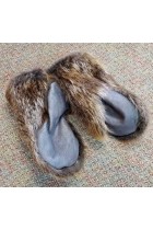 Beaver fur mittens 